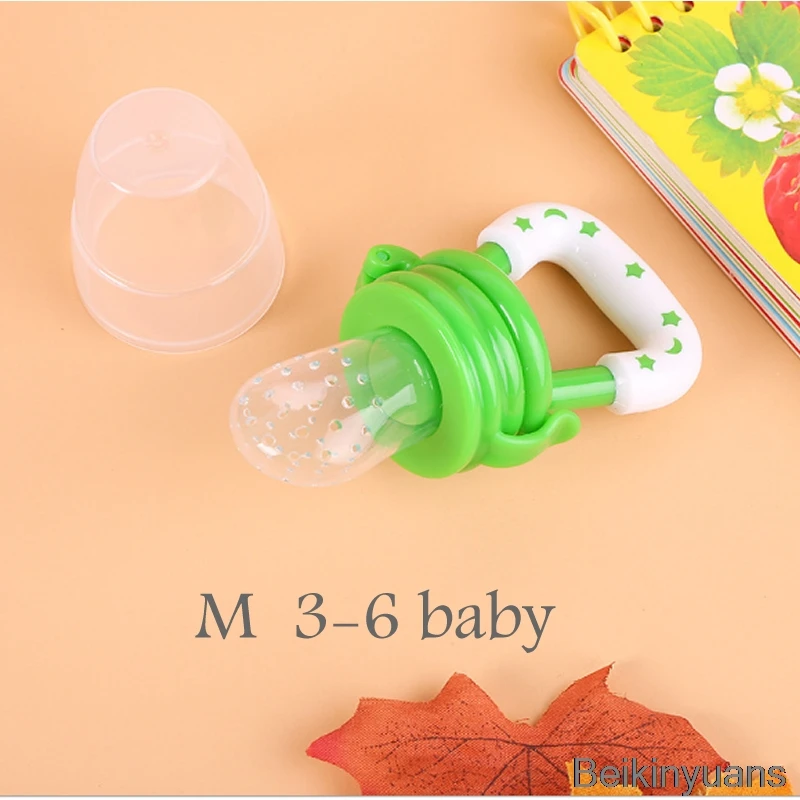Green m Силиконовая соска, соска для младенцев, соска для малышей, соска для детей, кормушка для фруктов, кормушка, соска для малышей - Цвет: Green m