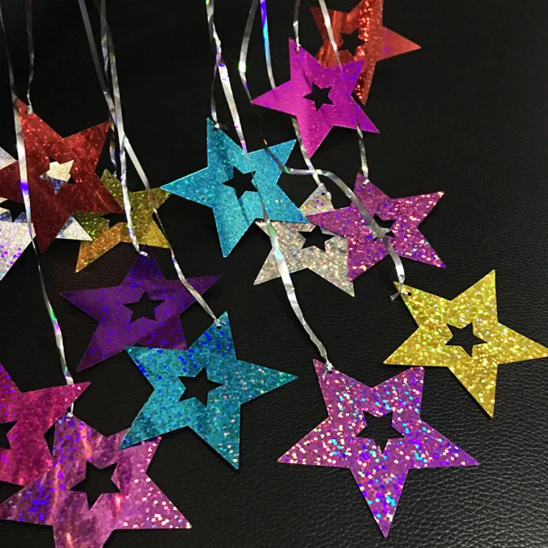 100 шт. 7 см Звездные украшения Гирлянда фольга подвеска в виде шара для свадьбы дня