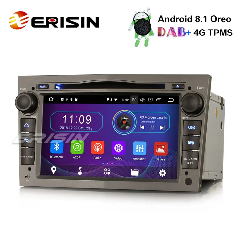 Erisin ES3960PG 7 &quotAndroid 8 1 автомобильный стерео DAB + gps DVR SWC для OPEL Vauxhall Corsa Zafira Astra Signum Meriva |