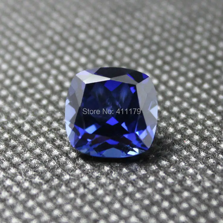 Синий корунд камень квадратной формы камни свободные в ювелирных изделий DIY