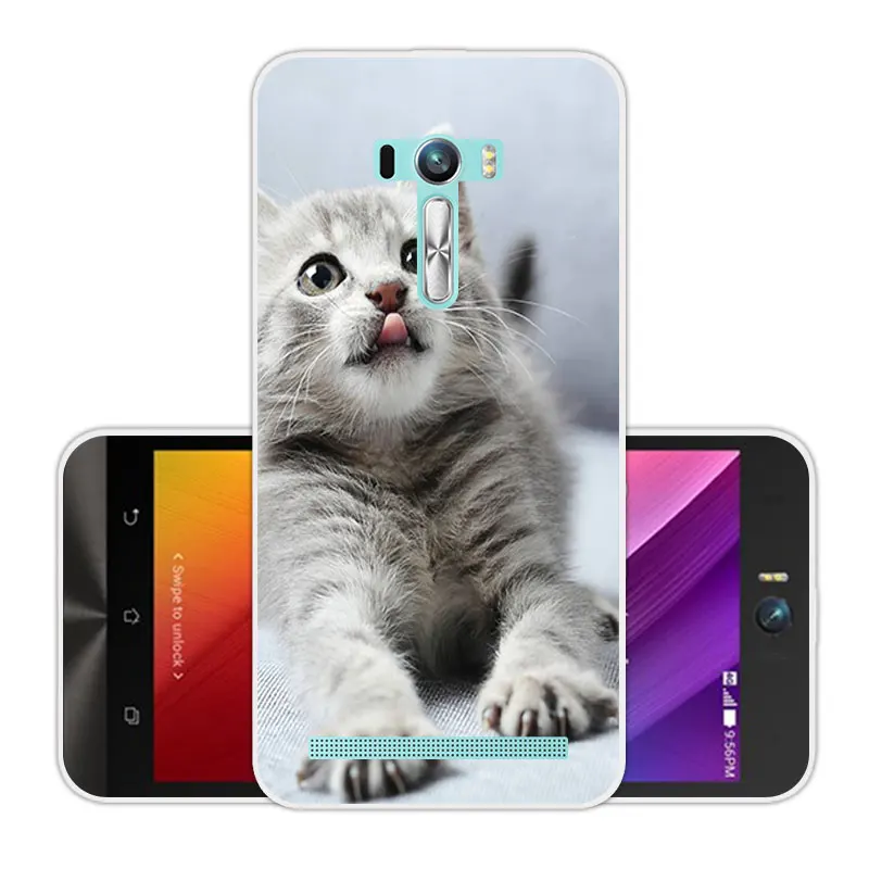 Силиконовый чехол для Asus Zenfone Selfie ZD551KL телефона из мягкого ТПУ 5 дюйма Skuli |