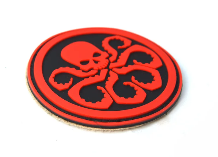 Мстители alliance Villain hydra bianconeri военная армия тактический боевой ПВХ резиновая заплатка для одежды эмблема значки