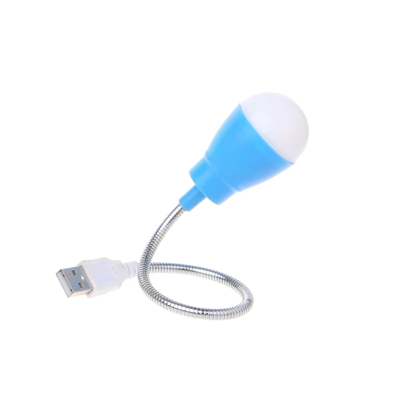 Портативный мини USB светодиодный светильник 360 градусов гибкий ночник для ноутбука кемпинга