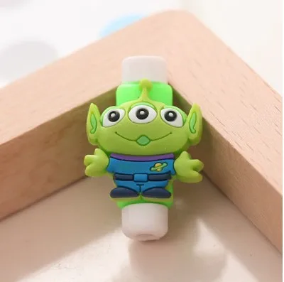 4 шт. защита для кабеля USB зарядное устройство кабель для передачи данных защитный чехол для кабеля для iPhone кабель для зарядного устройства - Цвет: green