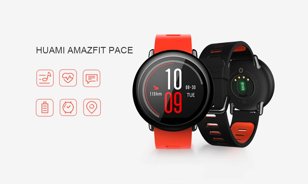 Английская версия, новые умные часы Huami Amazfit Pace, gps, умные часы, беспроводные устройства, Смарт-часы 1,2 ГГц, 512 МБ/4 ГБ для IOS