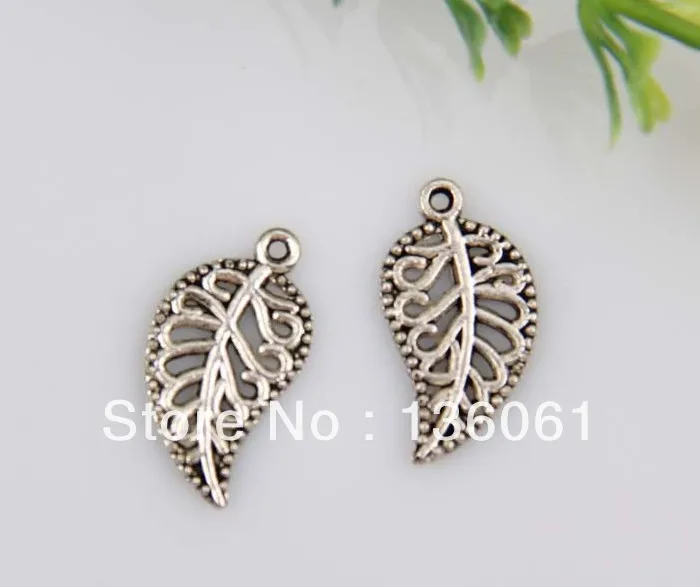Винтажное изделие из серебра очаровательные филигрань милые Подвески листья для