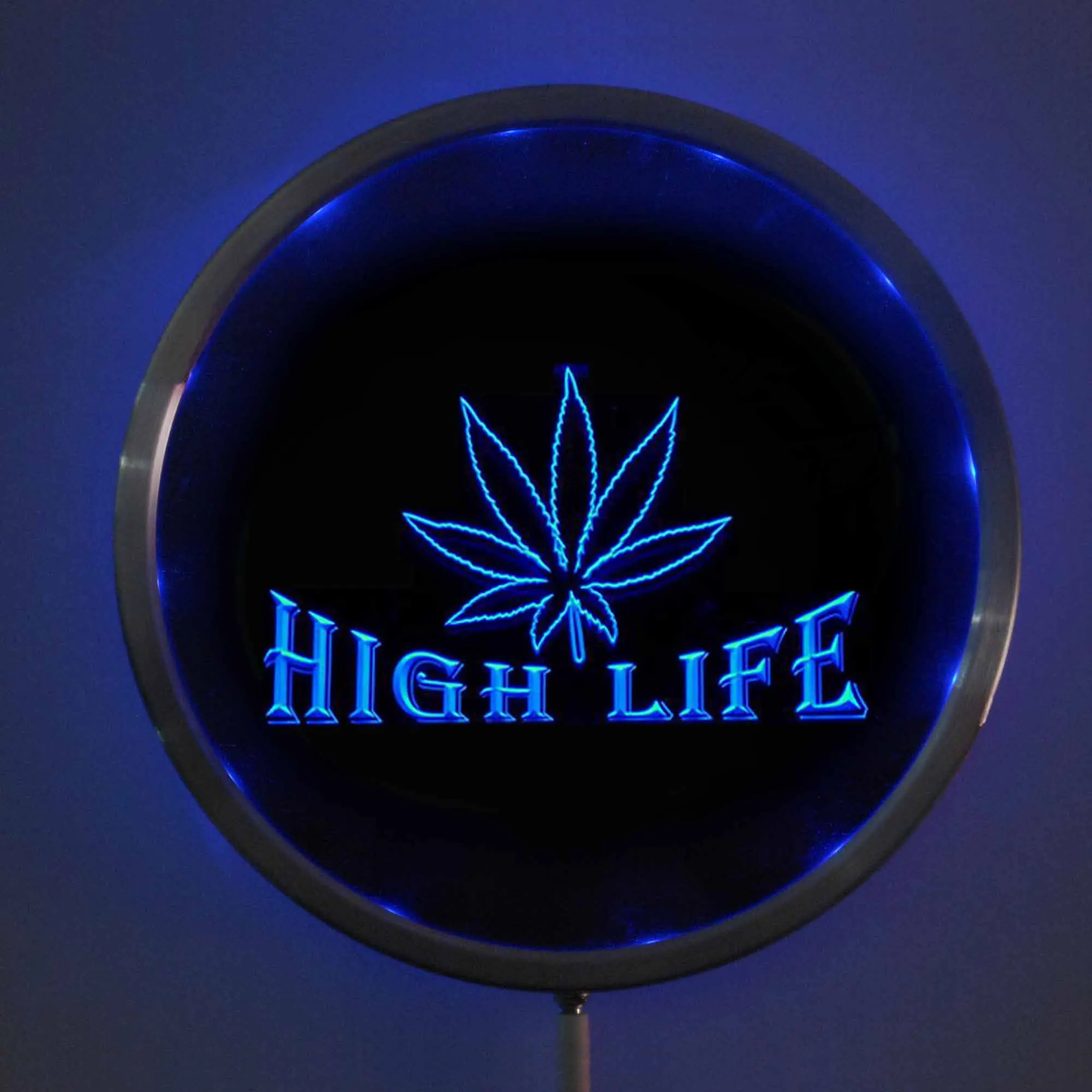 Светодиодные неоновые круглые вывески rs 0403 High Life Weed 25 см/10 дюймов RGB вывеска для