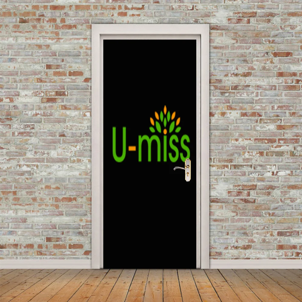 Креативные 3D наклейки на дверь DIY домашний декор самоклеющиеся обои водостойкая