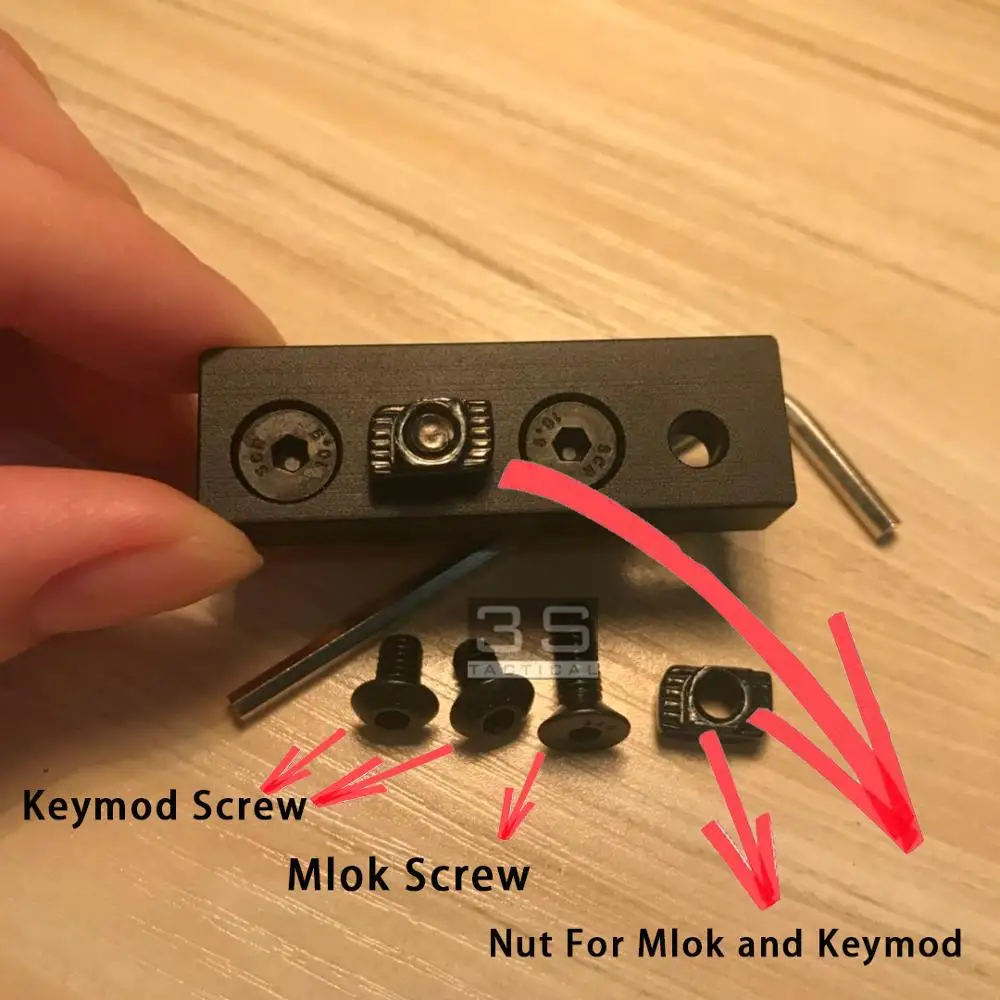 Тактический Airsoft Keymod Mlok Handguard вспышка светильник Скаут крепление для Surfir M300 M600 M600C