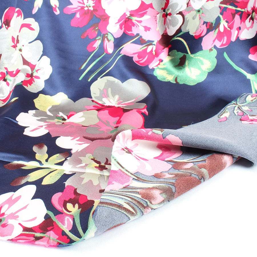 Микро эластичная атласная ткань креп шармёз мягкое свадебное платье летняя