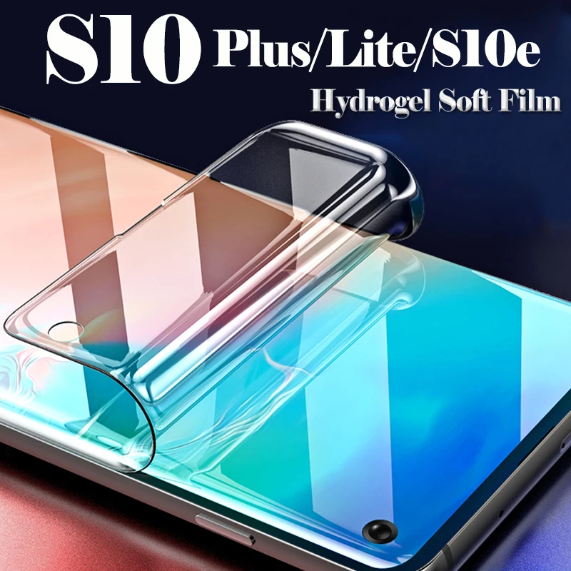 2 шт. мягкая Гидрогелевая пленка для samsung S10E S8 S9 S10 Plus, полное покрытие, для Galaxy Note 8 9 S 10, защита для экрана, не закаленное стекло