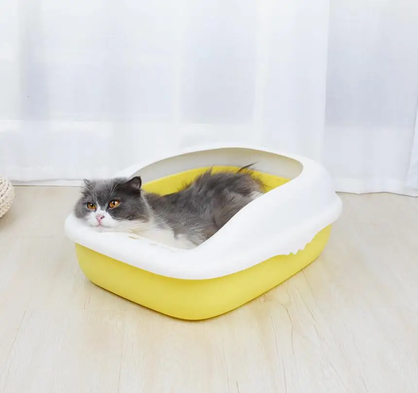HIPET Pet унитаз, поднос для кошачьего туалета, пластиковая коробка, анти-всплеск, не скользит, легко чистится, внутренний унитаз, песочница для собак, кошек, поднос