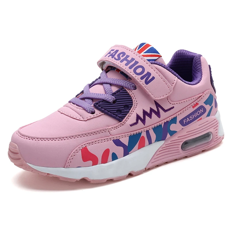 2018 Осенние новые стильные кроссовки с воздушной подушкой для девочек детские