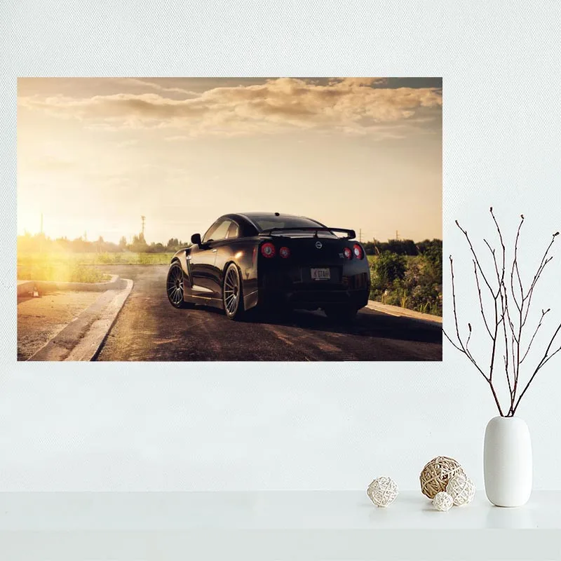 Ниссан SKYLINE GT R холст постер для картины на индивидуальный заказ печать ткань