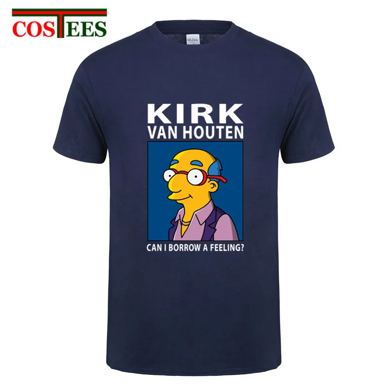 Мужская футболка с героями комиксов из аниме KIRK VAN HOUTEN надписью Can I Dave A Feeling топы