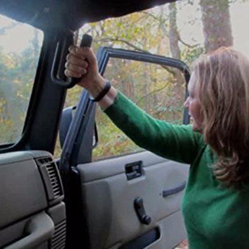 Применимо к автомобилю Jeep Wrangler JK 2007-2017. Ручка двери Jeep. Верх из алюминия "Дикая Кабанья Жесткая Мужская".