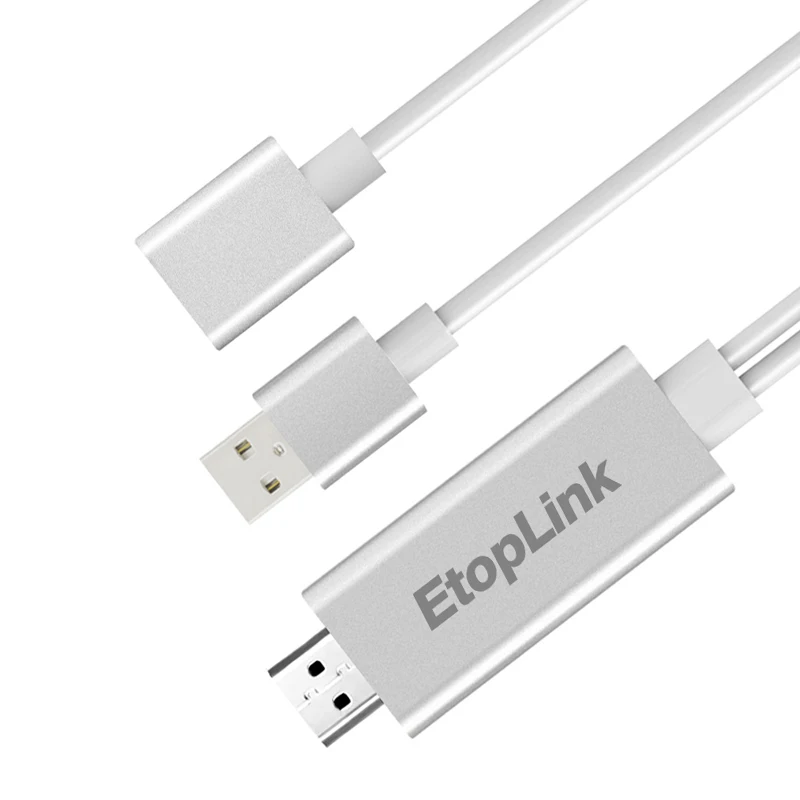 Кабель EtopLink HDMI HDTV кабель адаптера AV 8 Pin/Micro USB к 1080P для iPhone 8X8 Plus Android Samsung Xiaomi LG|usb to