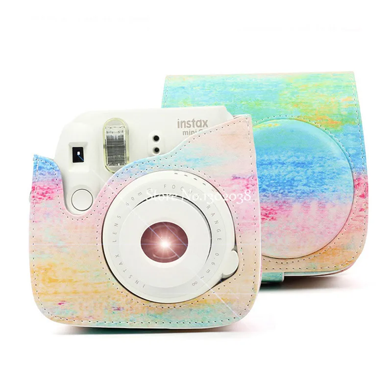 Сумка для камеры из искусственной кожи для Fujifilm Instax Mini 8 8+ 9 Starlight чехол для Polaroid мгновенные мешки из пленки