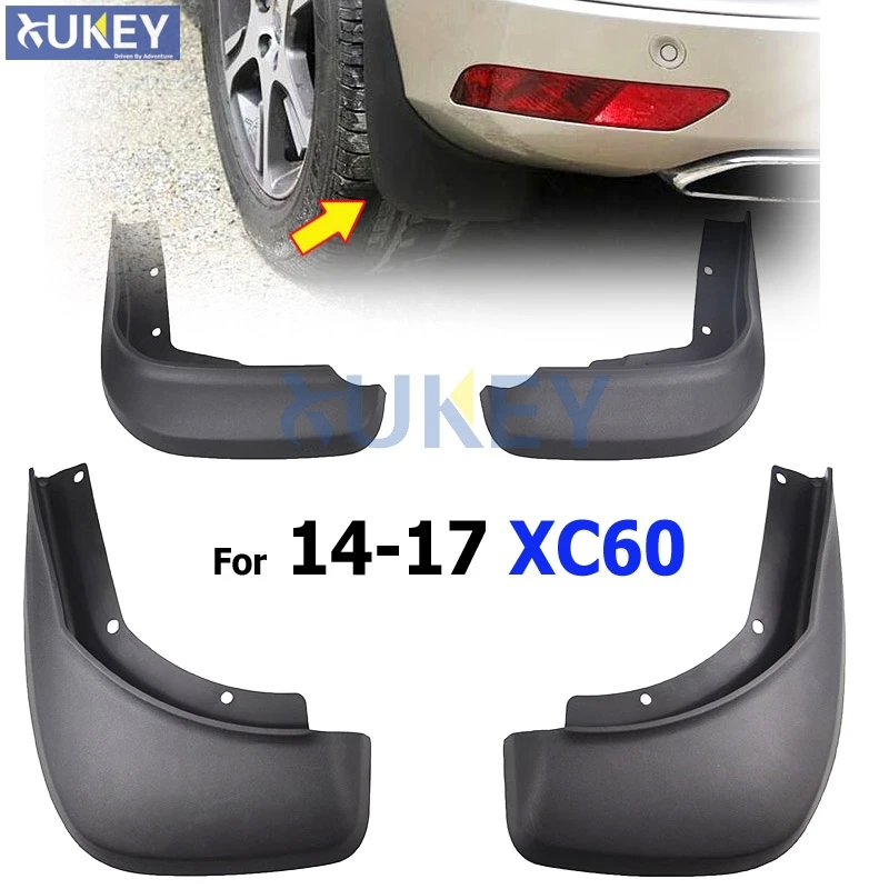Set OEM Splash Guards Mud Flap Mudguards Fender Fitment Car Flaps For VOLVO XC60 2014 - 2017 31359689/90 Mudflaps 2015 2016 | Автомобили и