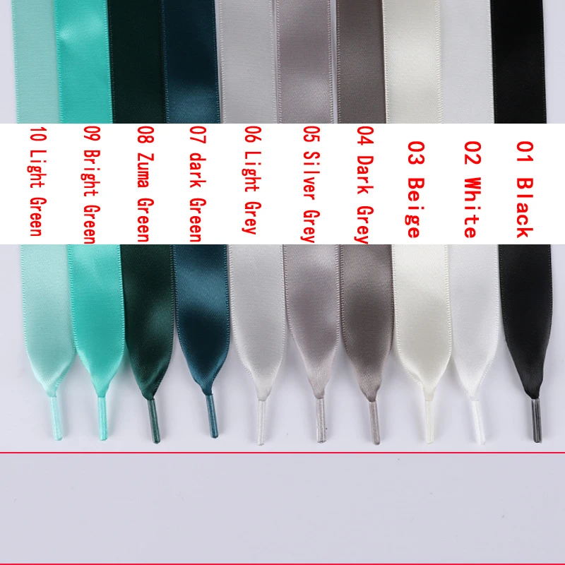 Шнурки плоские атласные 80/100/120/140 см 1 пара|fashion shoelaces|satin shoelacesribbon shoelaces |