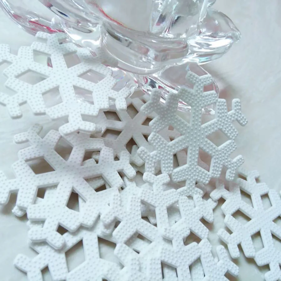 Прозрачный Рождественский орнамент из снежинок прозрачный пластик ремесла