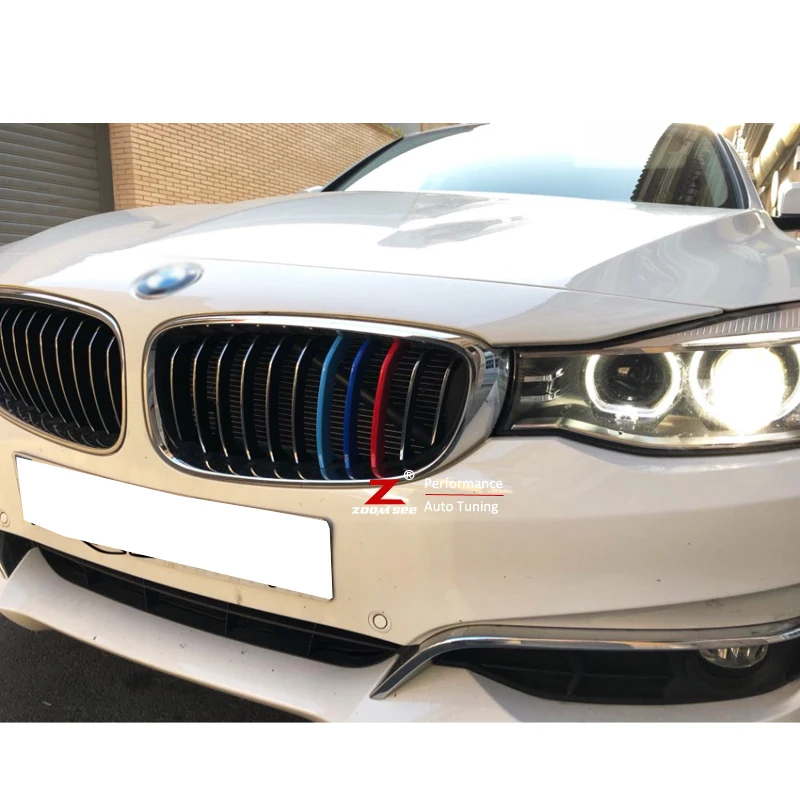 3D M Передняя решетка радиатора для автоспорта полоски гриля наклейки BMW 3 серии GT