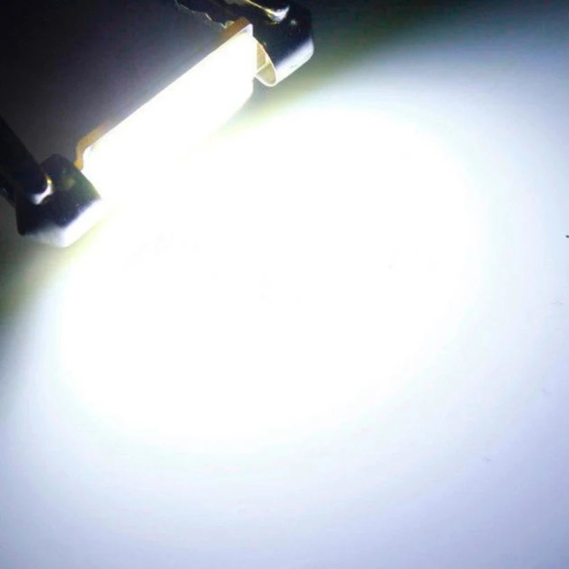Франшиза 2 шт Высокое качество 42 мм Festoon COB 12 чипов DC 12V светодиодное освещение для