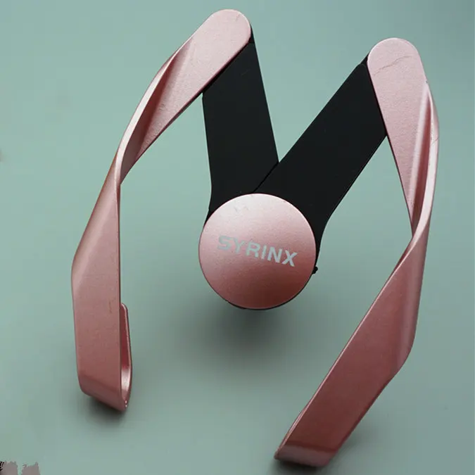 rose gold color SYRINX стильный держатель для мобильного телефона, металлический Автомобильный держатель для iPhone 4S 5 5S 5se 6 6s 7 plus 8 x samsung - Цвет: rose gold color