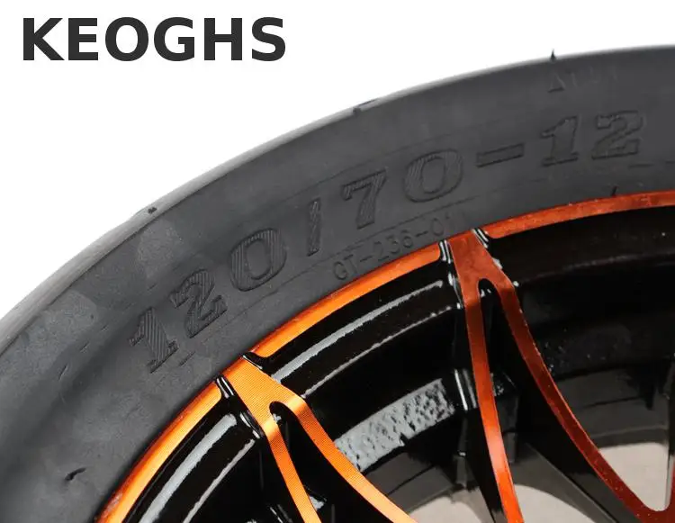 Keoghs мотоцикл 12 дюймов обод переднего колеса и шины 120/70-12 70 мм тормозной диск отверстие в отверстие установка 6201 для Yamaha скутер