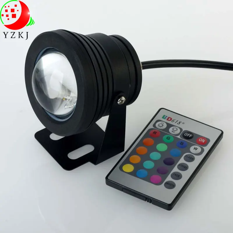 Подводные фонари бассейны IP68 10 Вт RGB Освещение фонтаны пруд аквариумных рыб прожектор лодки сливные пробки projecteur, подходит для использования в