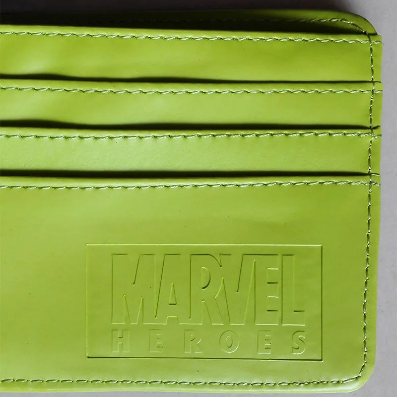 Marvel Comics Халк бумажник гигант зеленый человек из искусственной кожи доллар Цена Кошелек Carteira masculina мультфильм аниме Сумки для Для мужчин 4.5 дюймов