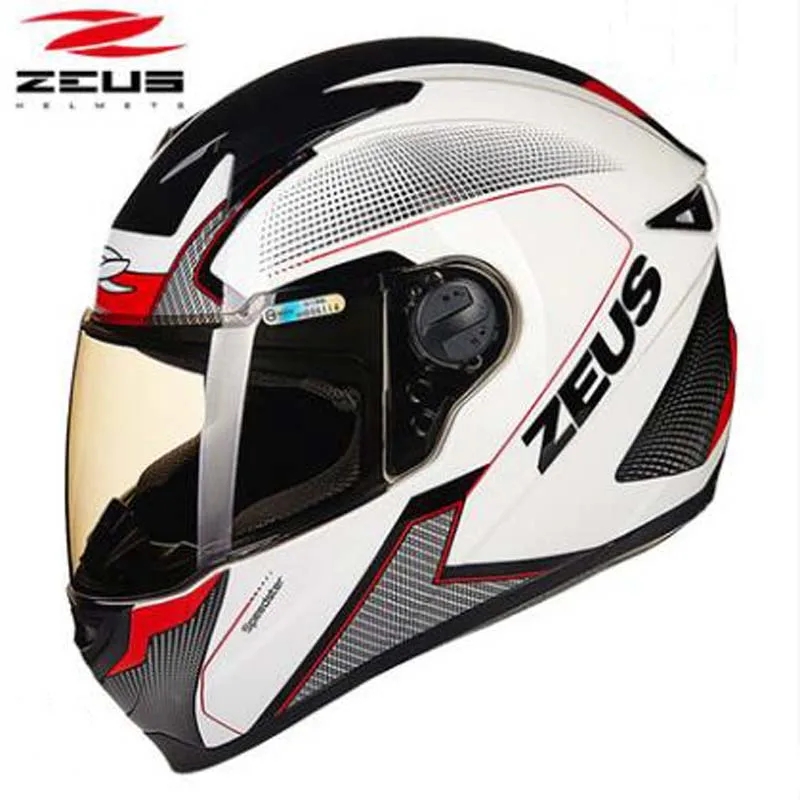 Новые тайваньские шлемы ZEUS DOT мотоциклетные с полным лицом ZS-811 всесезонные