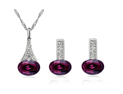 OMH оптовая продажа модные 18 карат золото песня молодежи эллипс кристалл для