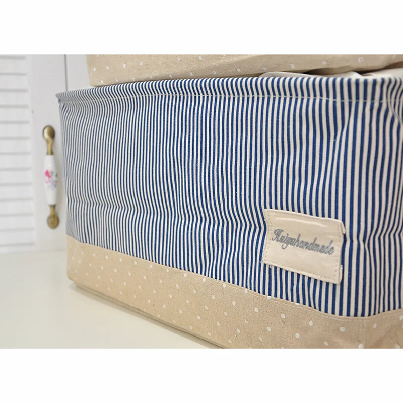 Baffect тканевый простой стиль хлопчатобумажная льняная настольная сумка для