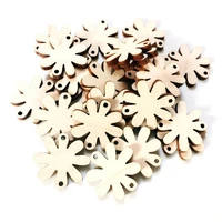 50xlaser cut wood flower5cm shapes diy crafts accessory
