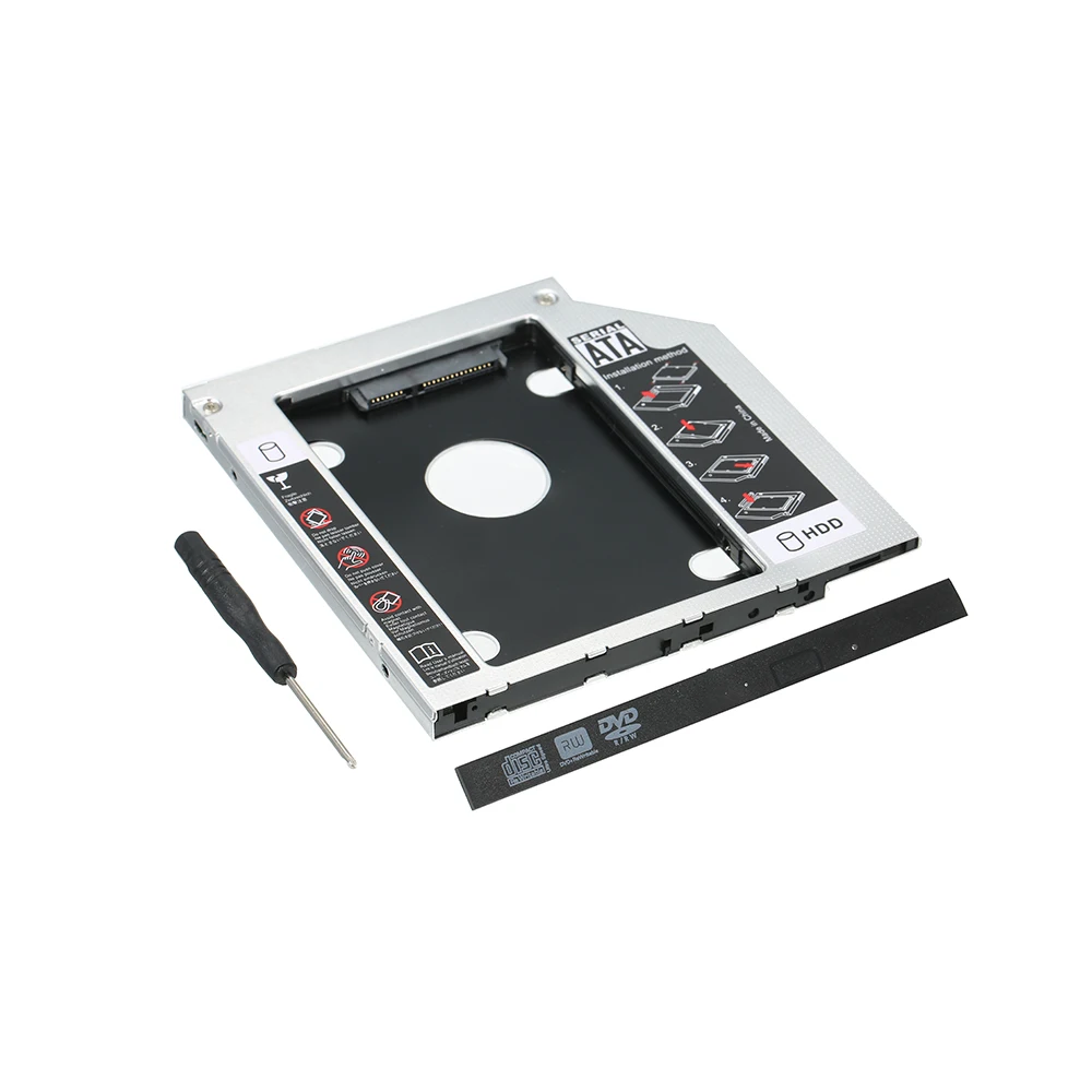 Жесткий диск Caddy лоток SATA 2 HDD SSD Caddy чехол для 12,7 мм универсальный CD/DVD-ROM