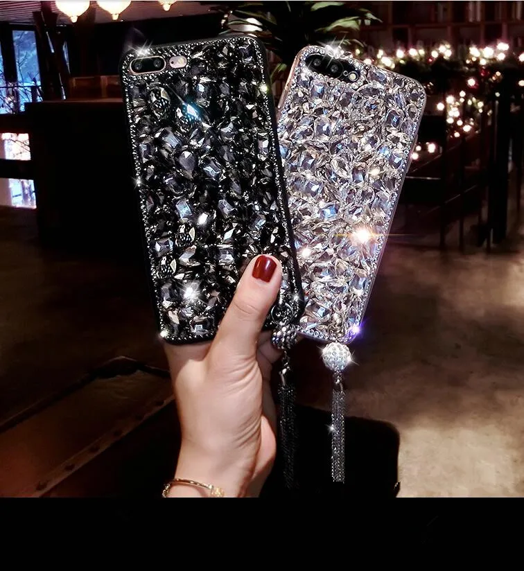 Роскошный блестящий чехол-накладка для Huawei P8 P9 P10 P20 P30 Pro Lite Mate 30 20 с кристаллами и