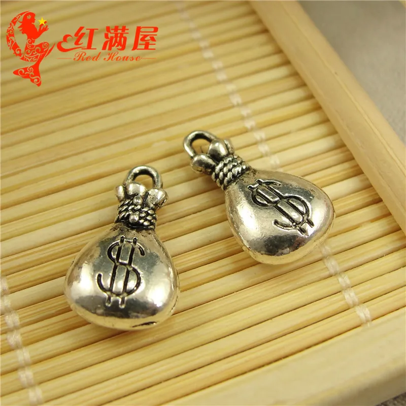Кошелек из тибетского серебра 100/50 шт. Сумка с надписью Money God blessing винтажный
