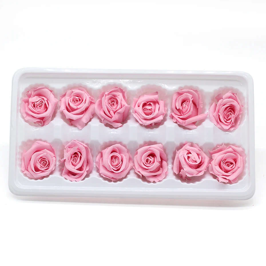 Настоящая Роза Eternelle Doos Natuurlijke Bewaard Bloem Rose 3-4 см Onsterfelijke Rose Valentijnsdag Gift Fleur Eternelle - Цвет: 040