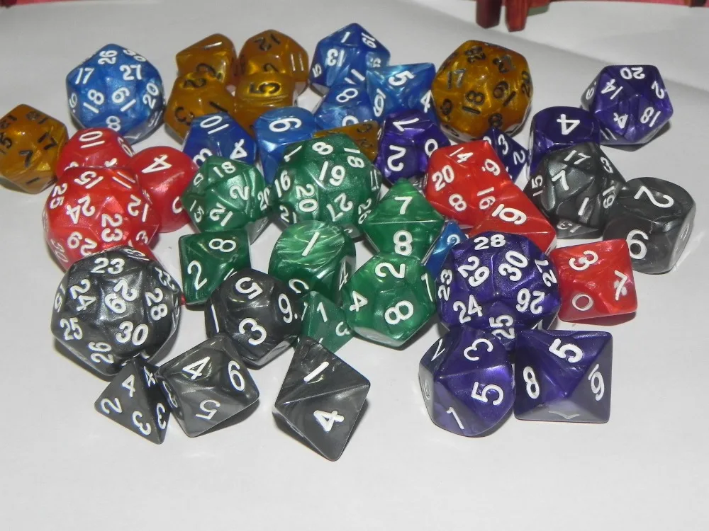 Бесплатная Доставка 2 шт. жемчужным узором 10 кубика для настольной