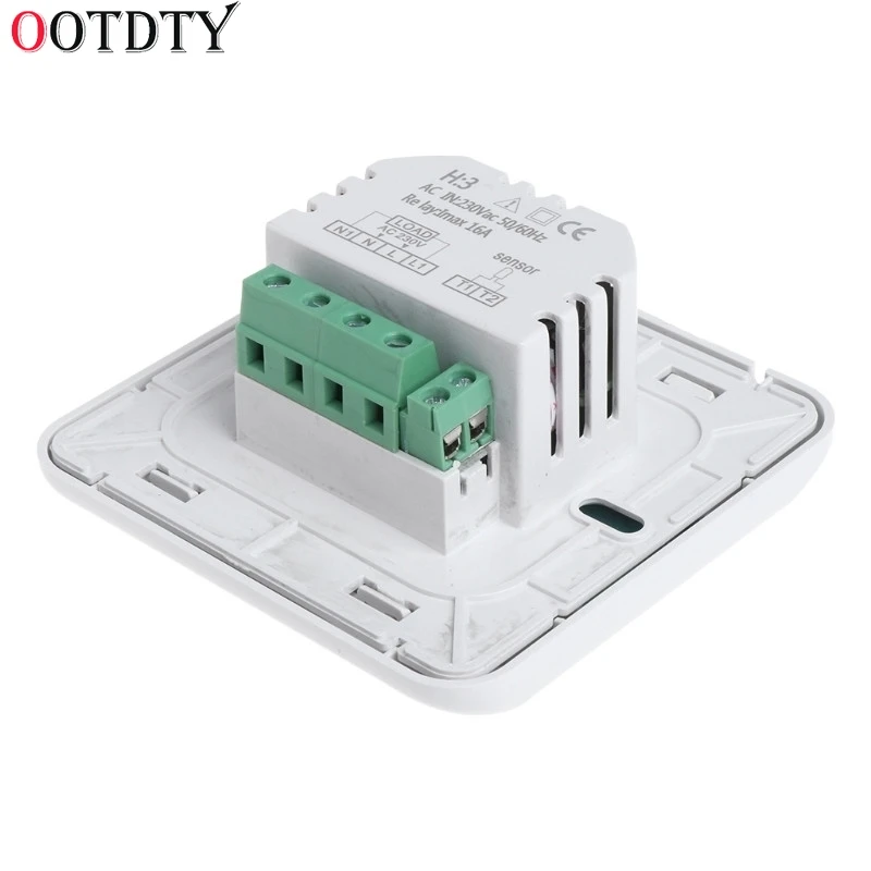 OOTDTY термостат обогрева пола 16A Цифровой комнатный термостат 230VAC 50/60Hz механическая система напольного отопления Температура контроллер