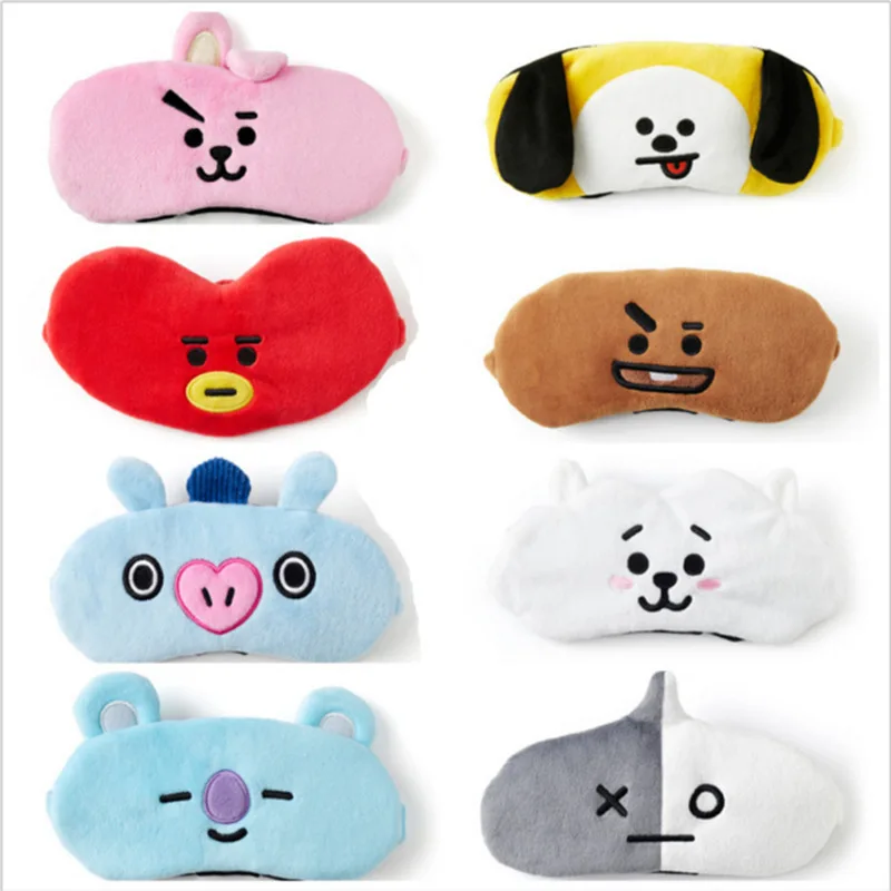 Маски унисекс хлопковая маска для глаз BTS BT21 TATA RJ CHIMMY COOKY SHOOKY Манг Коя Ван на глаза