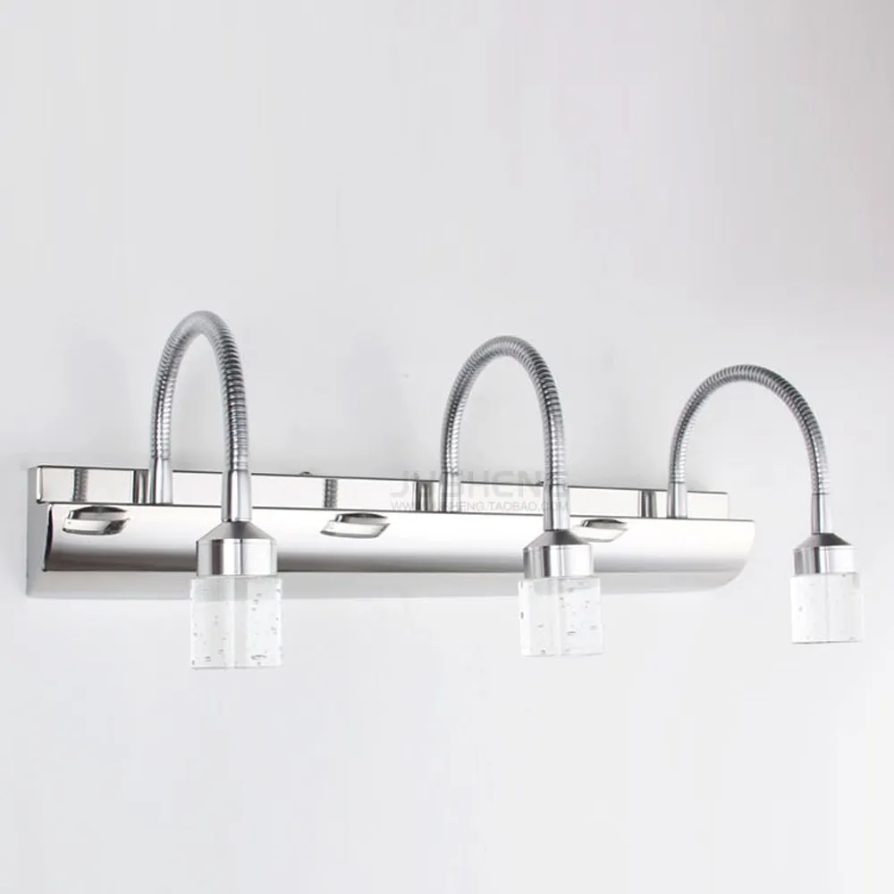 Современная светодиодная Хрустальная настенная лампа для ванной комнаты