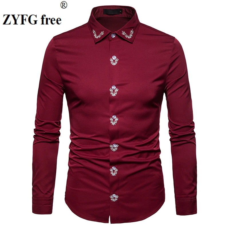 2018 Мужская Повседневная рубашка Новое поступление модные хлопковые рубашки с