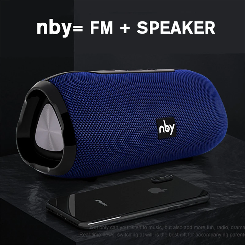 Bluetooth-Колонка NBY компактная с FM-радио | Электроника