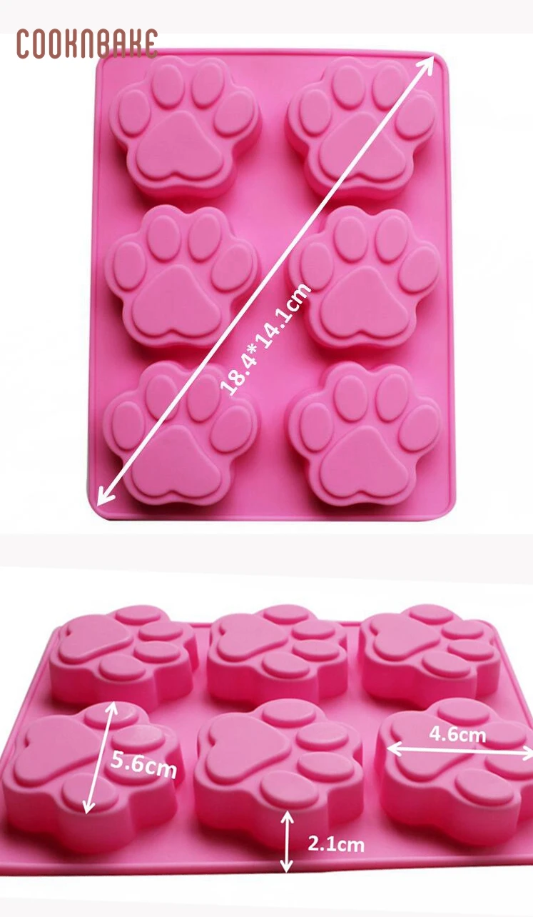 Силиконовая форма для рукоделия кошачья лапа сделай сам кухонная посуда выпечки