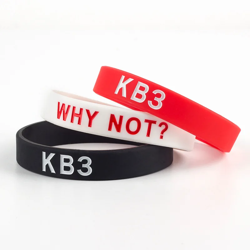1 шт. KB3 почему бы и нет силиконовых браслетов Для мужчин, для влюбленных, спортивные Уэстбрук № 0 одной и той же Стиль Баскетбол Напульсники оптом SH299