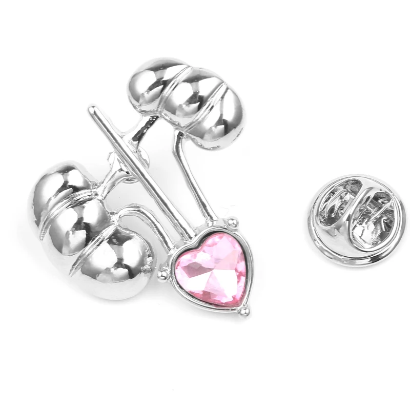 Брошь в форме почки с розовым кристаллом сердца медицинские значки броши для