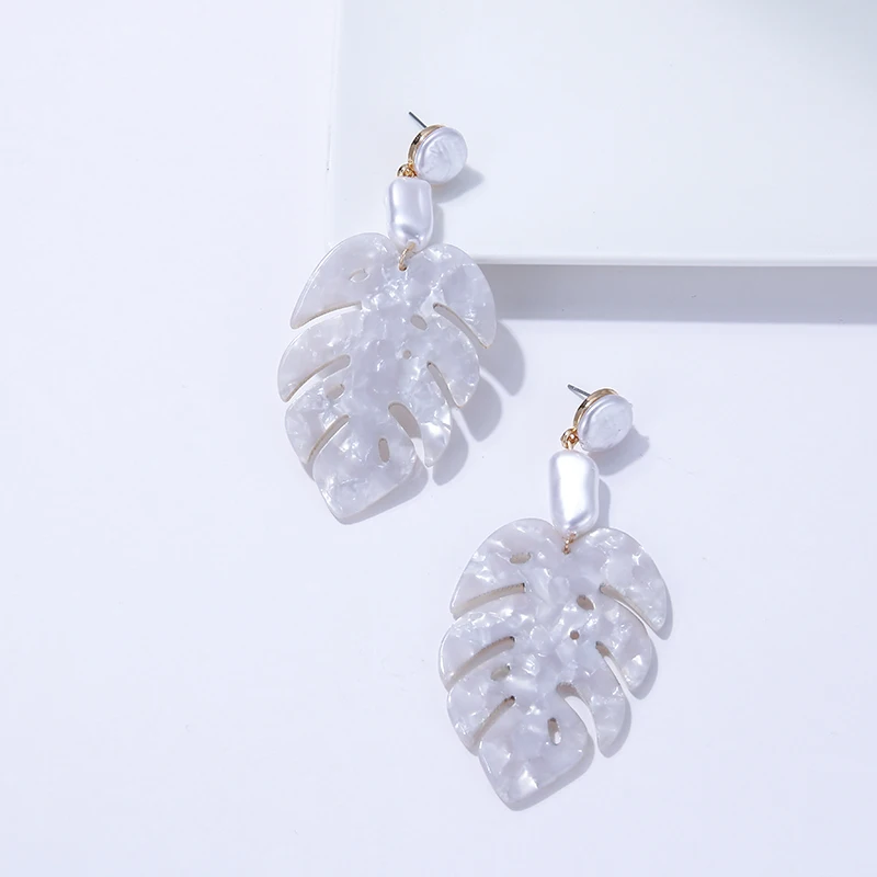 Женские серьги с имитацией жемчуга Yhpup Модные Акриловые висячие в богемном стиле