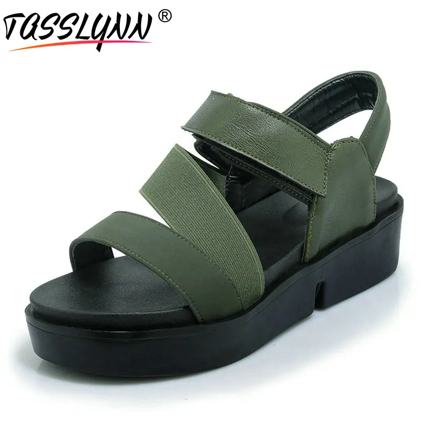 TASSLYNN/2019 г. повседневные женские сандалии из PU искусственной кожи на застежке